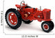 Red Tractor on White Wall Decal