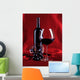 wineglass and bottle Wall Mural