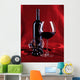 wineglass and bottle Wall Mural