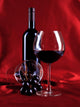 wineglass and bottle Wall Mural