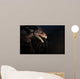 One Dinosaur Skeleton with Scary Shadows Wall Mural