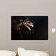 One Dinosaur Skeleton with Scary Shadows Wall Mural
