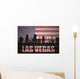 American Flag Las Vegas Silhouette Wall Decal