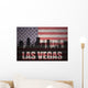 American Flag Las Vegas Silhouette Wall Decal