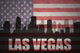 American Flag Las Vegas Silhouette Wall Decal