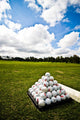 Golf Ball Pile at Driving Range Wall Mural
