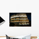 roman colliseum at night Wall Mural