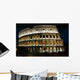 roman colliseum at night Wall Mural