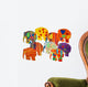 Painted elephant Wall Decal