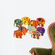 Painted elephant Wall Decal
