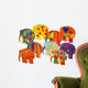 Painted elephant Wall Decal
