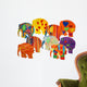 Painted elephant Wall Decal
