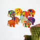 Painted elephant Wall Decal