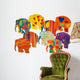 Painted elephant Wall Decal