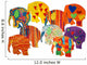 Painted elephant Wall Decal
