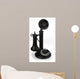 Candlestick Phone White Wall Mural