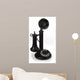 Candlestick Phone White Wall Mural