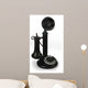 Candlestick Phone White Wall Mural