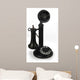Candlestick Phone White Wall Mural