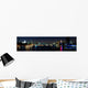 Evening shot of the City of London Wall Mural