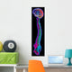 Brain and Spine on Black Wall Mural