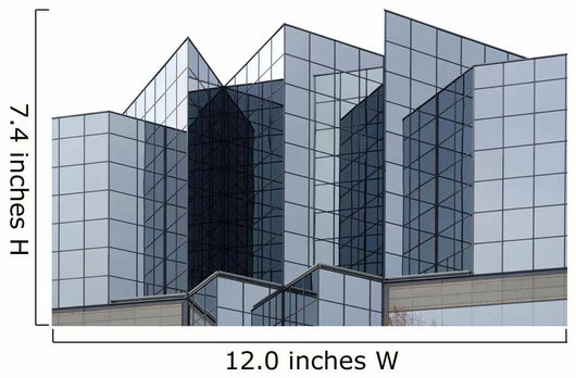 Angular Glass Office Building Exterior Wall Mural