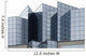 Angular Glass Office Building Exterior Wall Mural