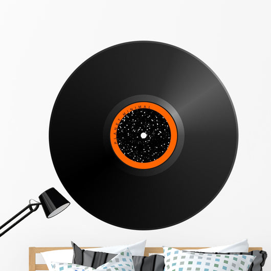 Stylish Classic 33rpm Vinyl Wall Mural