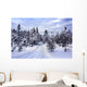 Snow Covered Tree Wall Mural
