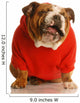 Bulldog in Sweater Making Funny Face Wall Decal