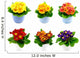 Potted Primrose Flowers Wall Stickers