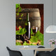 Red Wine Still Life With Cask Wall Mural