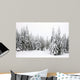 Winterwald Im Nebel Wall Mural
