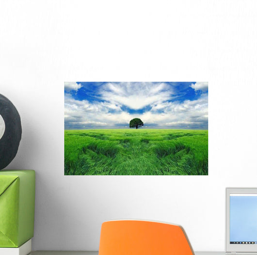 Tree Endless Field Wall Decal