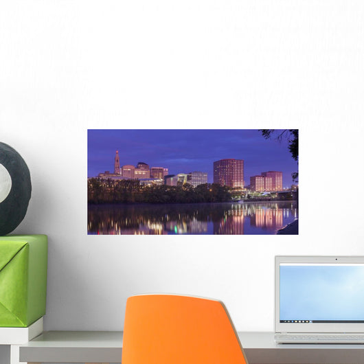 Hartford Ct Riverfront Skyline Wall Decal