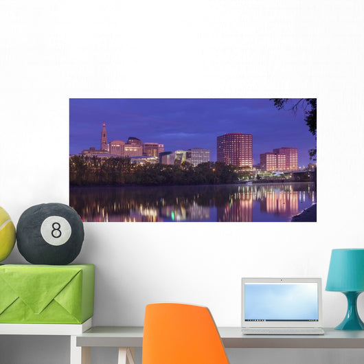 Hartford Ct Riverfront Skyline Wall Decal