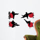 Red Black Karate Wall Decal