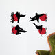 Red Black Karate Wall Decal