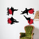 Red Black Karate Wall Decal
