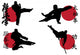 Red Black Karate Wall Decal