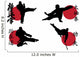 Red Black Karate Wall Decal