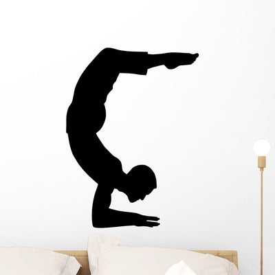 Yoga Wall Mural shown on a wall