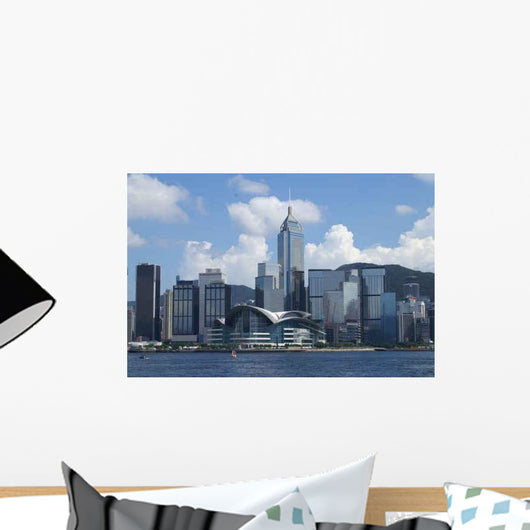 Hong Kong Skyline Wall Decal Design 1