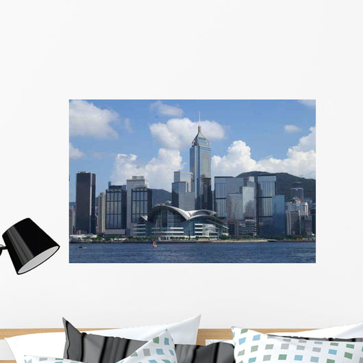 Hong Kong Skyline Wall Decal Design 1
