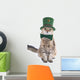 Cute St. Patrick's Day cat Wall Decal
