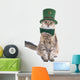 Cute St. Patrick's Day cat Wall Decal