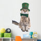 Cute St. Patrick's Day cat Wall Decal