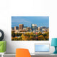 Autumn Trees and Skyline Wall Decal