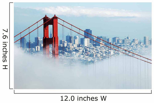 Golden Gate San Francisco Under Fog Wall Mural