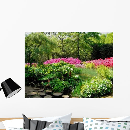 Garden Scene Wall Decal